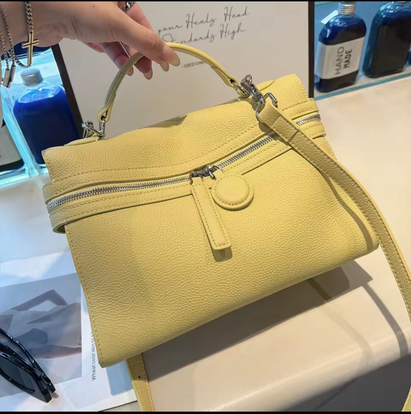 Sac Bandoulière Femme Marron – Grande Capacité Élégante
