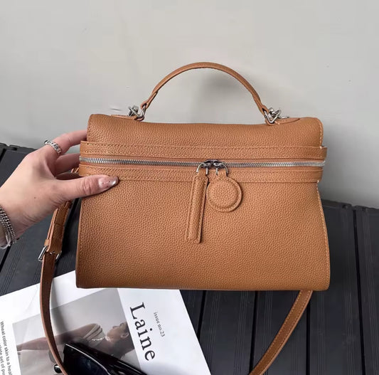 Sac Bandoulière Femme Marron – Grande Capacité Élégante