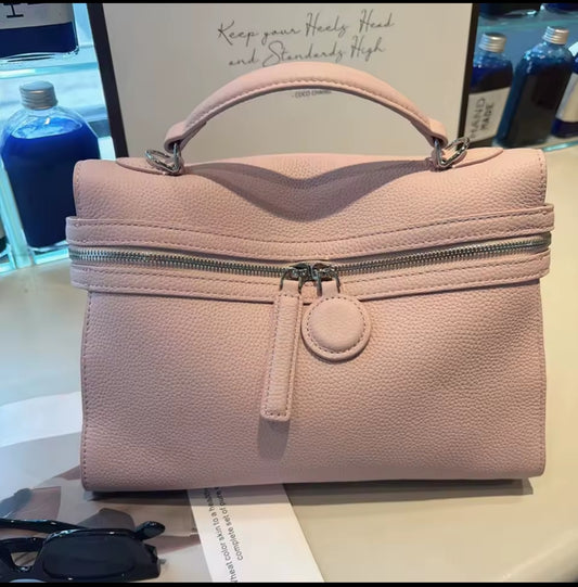 Sac à Main Luxe Femme Rose – Bandoulière Élégante en Cuir Souple